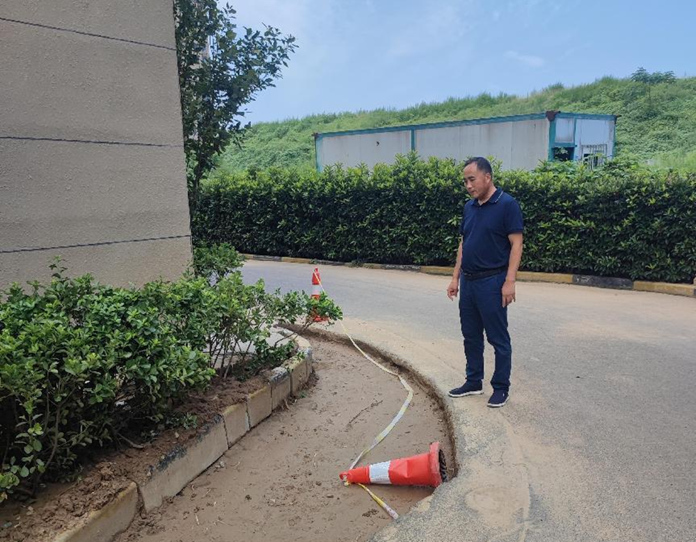 集團公司黨委委員、副總經理祁紅軍到柳林安置區檢查督導消防整改和驗收工作